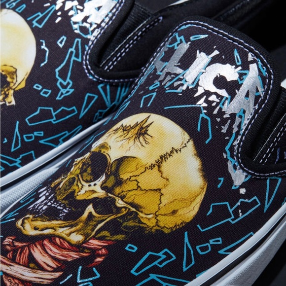 Metallica Sad But True Vans Slip Ons - Picture 3 of 5
